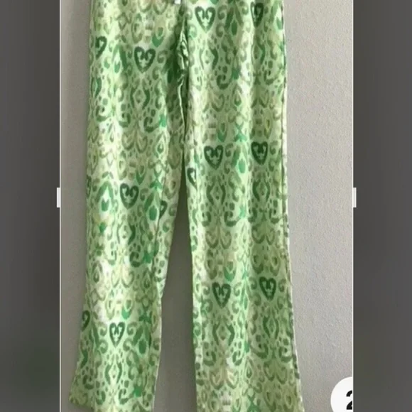 Belle Beach Green Geometric Pants - Picture 2 of 4